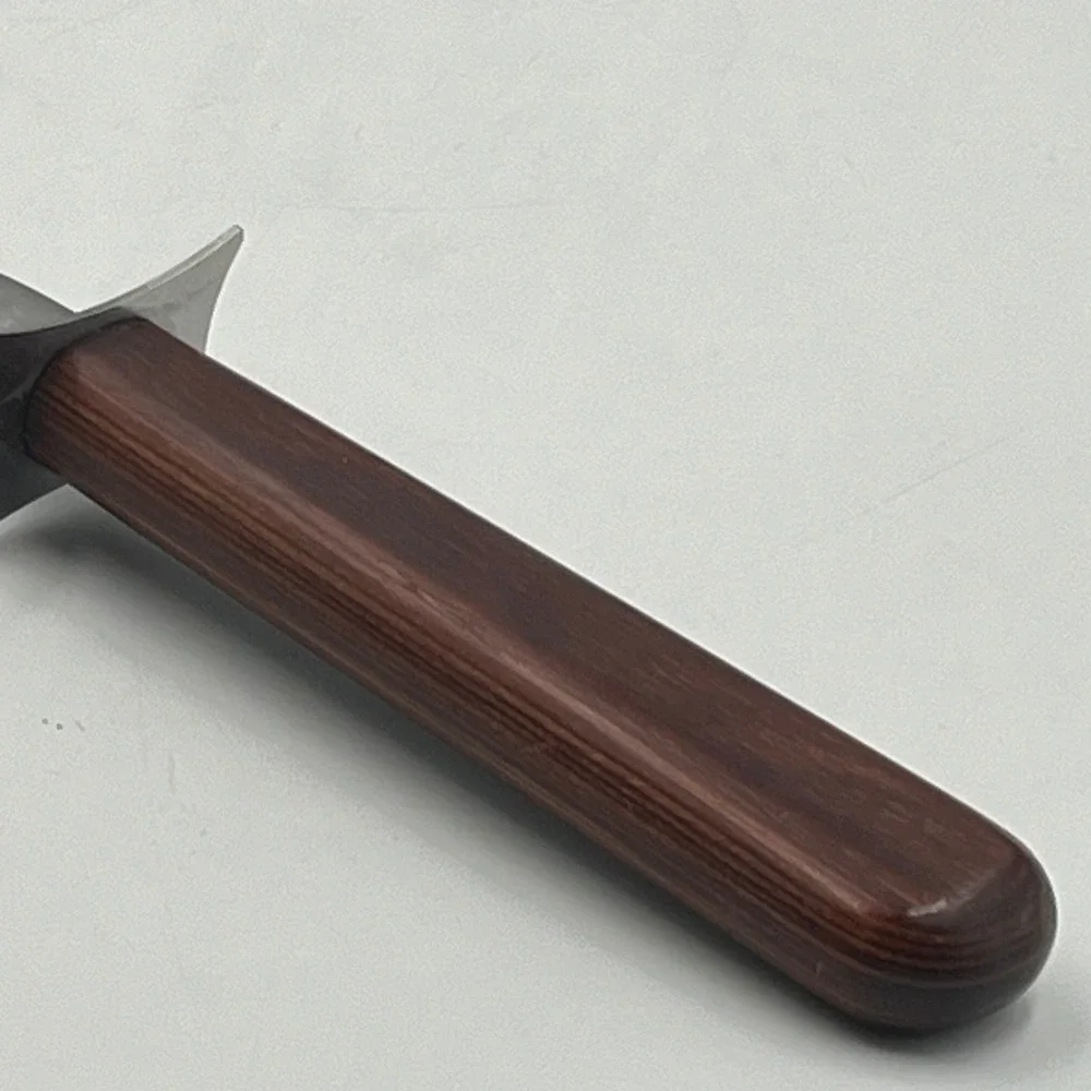 Wear-Ever Carving Fork Brown Wood Handle Stainless Steel 205 EUC Vintage